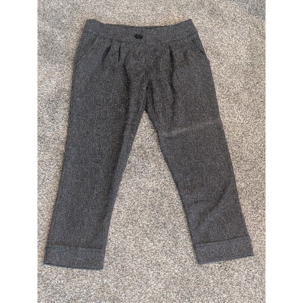 Wearever Women’s Size 7 Gray Pleated Trousers Cuffed Hem Made in USA